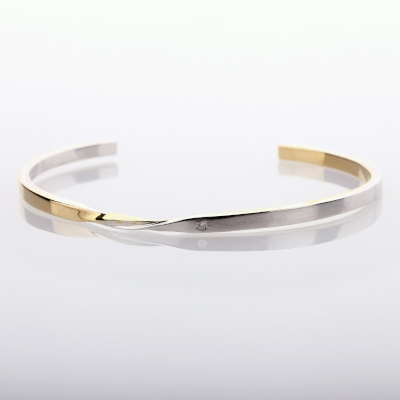 Velvet Lounge ツイストデザイン バングル Twist Bangle ツイスト バングル ホワイト Bracelet Velvet Lounge