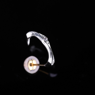ドラマ 怪盗山猫 主演着用ピアス 素材違いタイプ ] Edging hoop