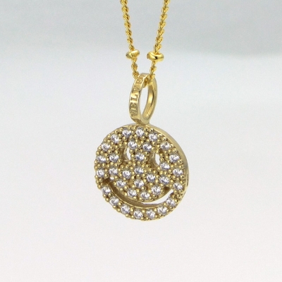 ラック スマイル ペンダント K18/ダイヤモンド Pendant Velvet