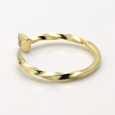 シャイニー ネイル リング K18/ダイヤモンド Ring Velvet Lounge