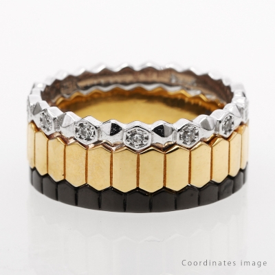 Swage block B スウェージブロックリング B/ゴールド Ring Velvet