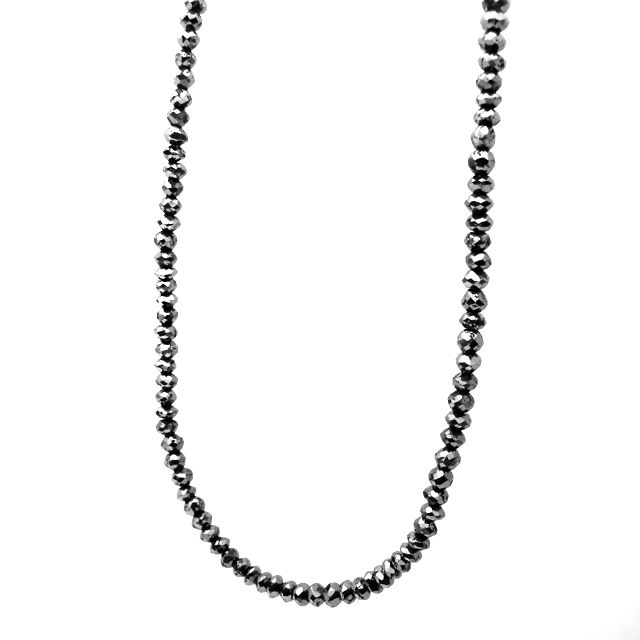 超特価激安アクセサリーK18 ブラックダイヤモンド ネックレス 30ct 45cm Necklace Velvet